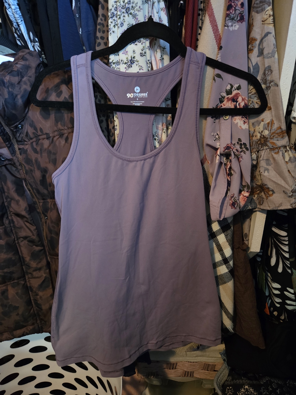 Reflex Lavender Racerback Tank Top - Lavender